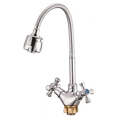 Смеситель для кухни цинк на гайке гибкий излив G-LAUF QTZ4-E827 (1/10)