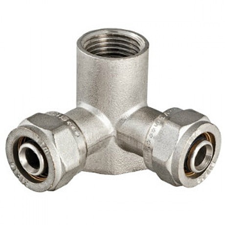 Угол резьбовой с креплением Металопласт