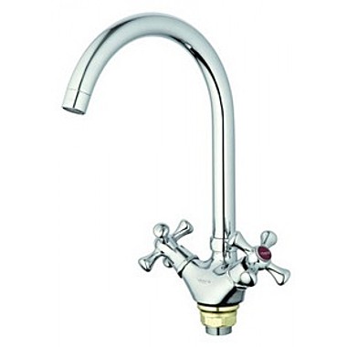 Смеситель для кухни цинк на гайке высок.излив G-LAUF KLA-827/QTZ4-A827 (1/10)